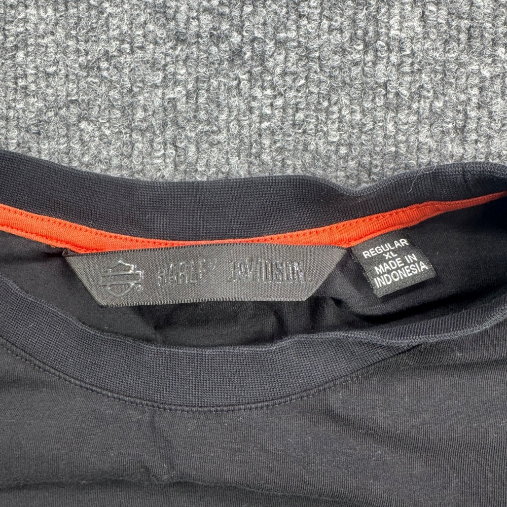 Harley Davidson Graphic Tee Womens XL Black Motorcycle Biker Short Sleeve - Picture 3 of 8